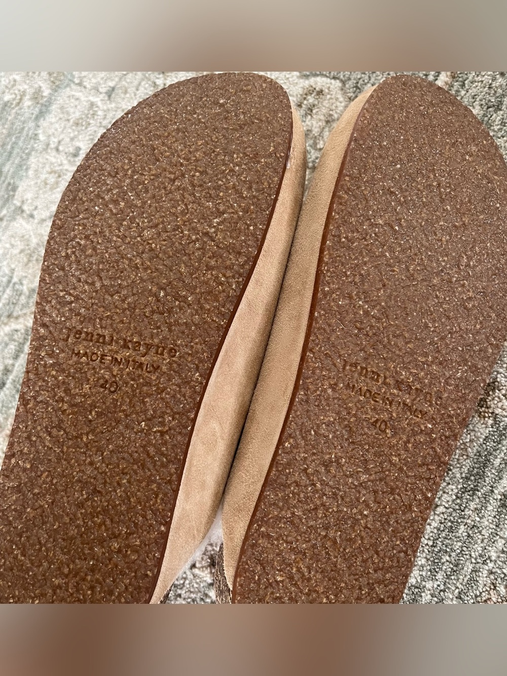 Jenni Kayne Leather Suede Shearling Mule Clogs - Picture 6 of 7